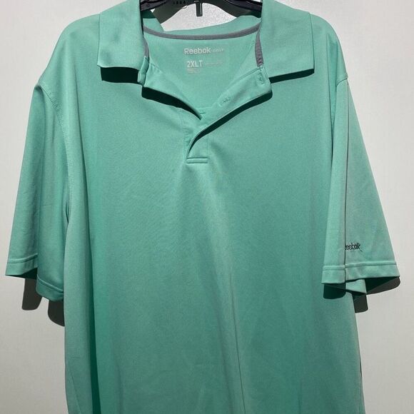 Reebok Golf Men's Green Collared Short Sleeve Athletic Polo Shirt Size 2XL - Picture 1 of 8